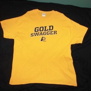 Indiana Pacers Gildan Gold Swagger Men's 2012 Second Round Playoffs Shirt XL